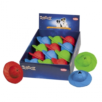 NOBBY DISPLAY: RUBBER Snack-Disc x12 Mixed colors