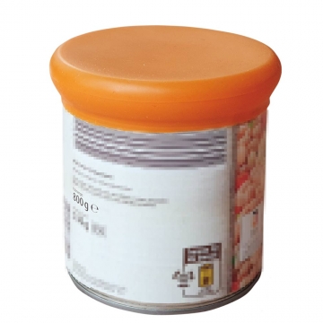NOBBY: SILICONE Tin Cap Green + Orange
