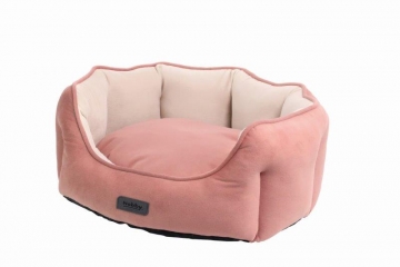 NOBBY: Oval Comfort Bed MAJID pfirsich