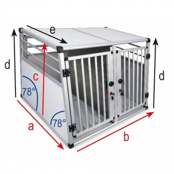 NOBBY-Aluminium car traveller DOUBLE box NEW DESIGN