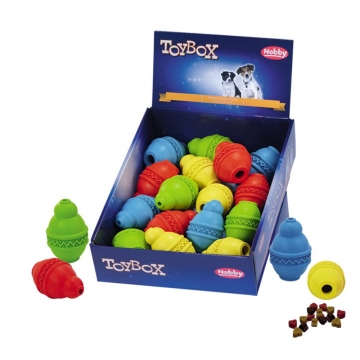 NOBBY: DISPLAY-RUBBER Snack-Jumper x16 Mixed colors
