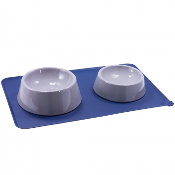 NOBBY: Silicone bowl Mat CANTO dark blue