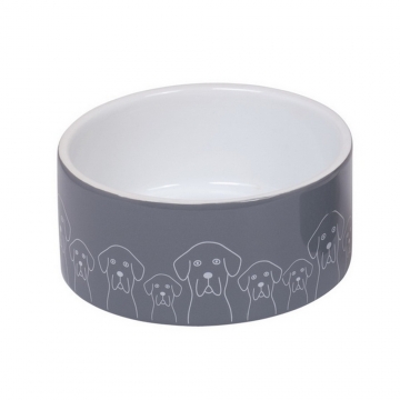 NOBBY: CERAMIC Bowl, DOGS White