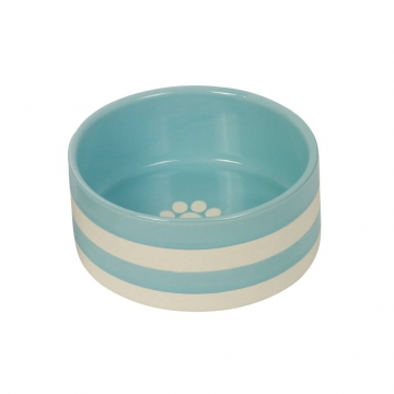 NOBBY: CERAMIC Bowl, STRIO Mint/Cream