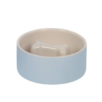 NOBBY: Anti-Gulping bowl BONE Grey/Cream
