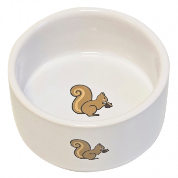 NOBBY: Rodent CERAMIC bowl SQUIRREL