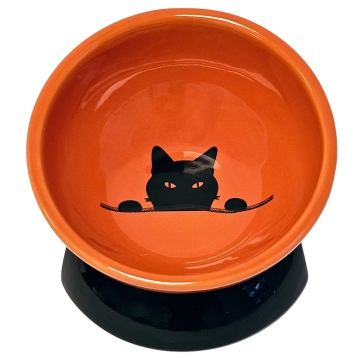 NOBBY: Cat CERAMIC bowl elevated WILSON
