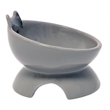 NOBBY: Cat CERAMIC bowl elevated KATO
