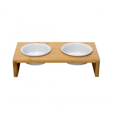 NOBBY: Dog food bar wood elevated ILUS S