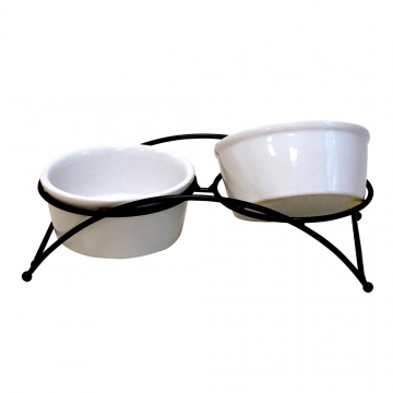 NOBBY: Dog food bar wire elevated FILO
