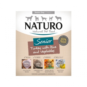 NATURO-Senior TURKEY, Rice & Veggies, 400g