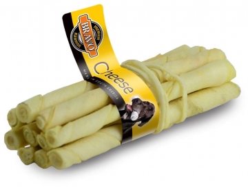 BRAVO, CHEESE Twisted Sticks 3x13cm, Display x 120pcs