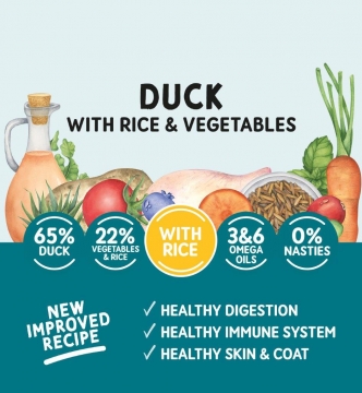 NATURO Tray-DUCK Rice & Veggies, 400g