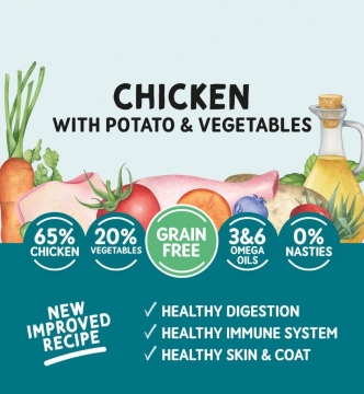 NATURO Tray-GF CHICKEN Potato & Veggies, 400g