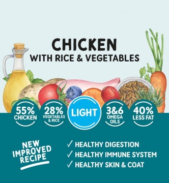 NATURO Tray-LIGHT CHICKEN, Rice & Veggies, 400g