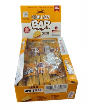 S - Chewllagen BAR, 3Pack, 12x2cm, CHEESE (x24)