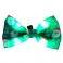 NOBBY+Xmas: BOW TIE flashing, green, 10x6cm