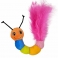 NOBBY: PLUSH Caterpillar w/ feather & catnip