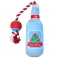 NOBBY+Xmas: Plush BOTTLE with rope and ball, 58x10cm