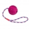 NOBBY: RUBBER Ball w/ ROPE Purple