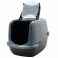 SAVIC: Cat toilet NESTOR JUMBO MARBLE anthrazit/white - black