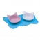 NOBBY: Silicone bowl Mat GATO light blue