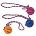 NOBBY DISPLAY: Dental RUBBER Ball w/ ROPE assorted