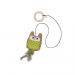 NOBBY-Cork owl w/ catnip, w/ wooden ring